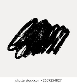 Abstractas garabato negro sobre fondo blanco. Diseño de garabatos, arte abstracto, contraste en blanco y negro. Perfecto para fondos abstractos, diseños artísticos, proyectos creativos. Vector de garabatos.
