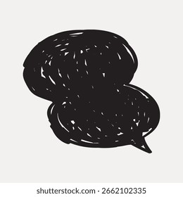 Abstrato rabiscar preto sobre um fundo branco. O rabisco é ousado e dinâmico, criando uma sensação de movimento. Ideal para amantes de arte abstrata e projetos de design moderno. Vetor de ilustração de rabiscar.