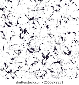 Abstract Black Scribble Seamless Pattern. Chaos Hand Drawn Graffiti. Street Art Pattern. Black Elements Old School Design for T-Shirt, Fabric, Wrapping Paper.