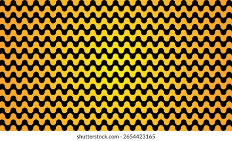 abstract black seamless pattern background vector illustration with yellow background