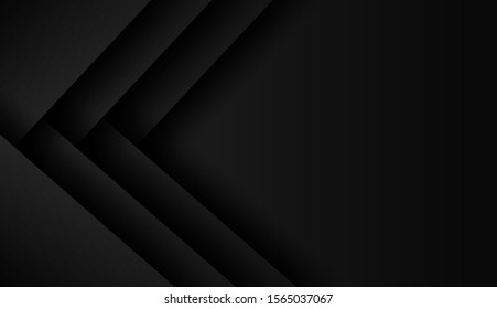 Abstract. Black shape overlab background. light and shadow. Vector.