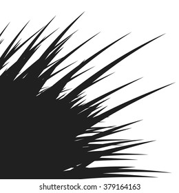 abstract black shape, vector design element