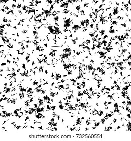 Abstract black shapes and lines with deformation effect