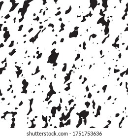 Abstract black shapes on white background seamless pattern texture or background vector illustration