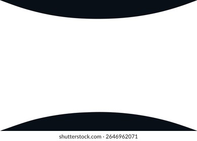 Abstract black silhouette background design with transparency and modern style