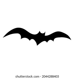 Abstract black silhouette bat for celebration Halloween design