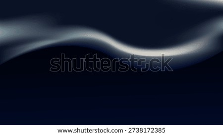 Abstract black silk background with elegant silver fluid waves for luxury brand packaging, premium jewelry marketing backdrops, and sophisticated gala event invitations
