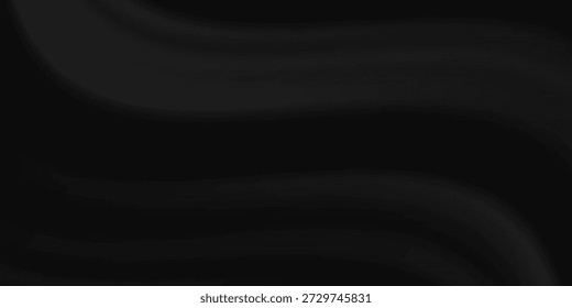 Abstract. Black silk satin texture background. Curtain, drapery. Beautiful soft folds on the fabric. Elegant luxury background with space for design.