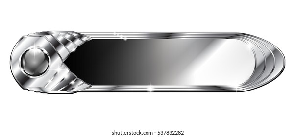 Abstract black and silver background, with space for your text. Can be used as banners, buttons, etc. Vector illustration, on transparent background.