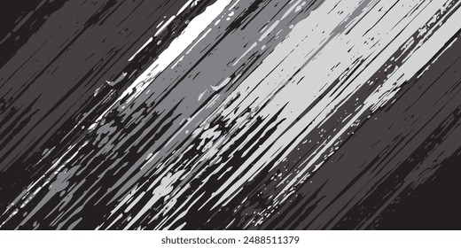 Abstraktes Schwarz und Silber sind hellgrau mit Weiß Der Farbverlauf ist die Oberfläche mit Vorlagen Metal Texture Soft Lines Tech Diagonal Background Black Sleek Clean Modern. Vektorgrafik EPS 10