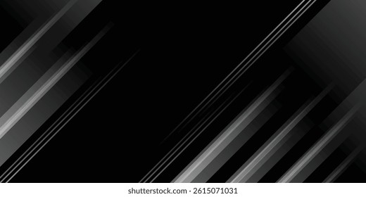 abstract black and silver are light gray with white the gradient is the surface with templates metal texture soft lines tech diagonal background black dark sleek clean modern.
