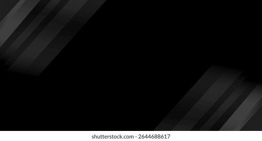 abstract black and silver are light gray with white the gradient is the surface with templates metal texture soft lines tech diagonal background black dark sleek clean modern.