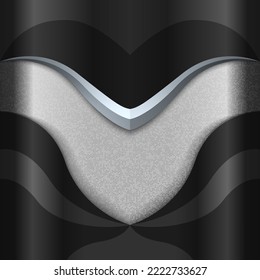 Abstract black and silver luxury metallic background