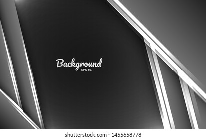 Abstract black and silver vector background images Geometry And modern color gradation