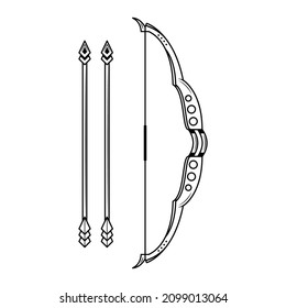 Resumen Doble De Línea Simple Negro Con Flechas Cuadros De Cuadros De Cuadros Elemento De Esbozo De Diseño De Vector Aislado En Fondo Blanco Ilustración Para Guerra, Batalla