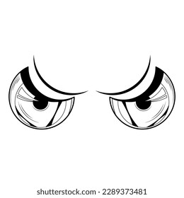 Abstrakte Schwarze einfache Linie Menschen menschliche Augen Doodle Rahmenelement Vectordesign-Style-Skizze einzeln auf weißem Hintergrund Illustration