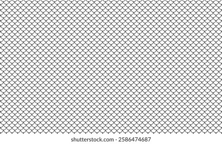 abstract black small fish scale pattern art can be used background.