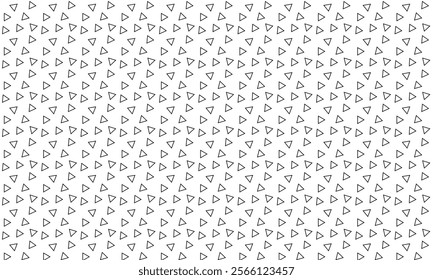 abstract black small outline triangle pattern suitable for background.