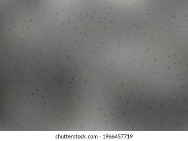 Abstract black small tiny dots grainy dust scattered spray texture on gray background and texture. Vector illustration