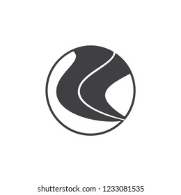 abstract black smoke logo vector