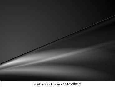 Abstract black smooth gradients vector tech background