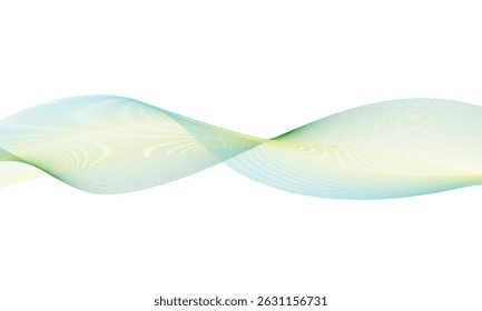 Abstract Black smooth wave on a white background. Dynamic sound wave. Design element. Vector illustration.Abstract vector black and white background with wavy lines.