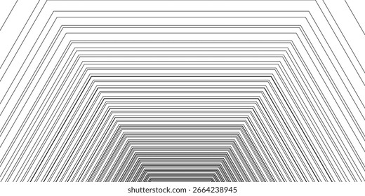 Abstract Black smooth wave on a white background. Dynamic sound wave. Design element. Vector illustration. eps10
