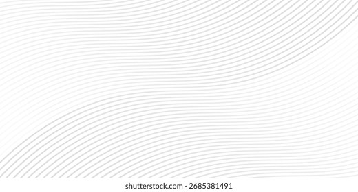 Onda lisa negra Abstractas sobre un fondo blanco. Onda de sonido dinámica. Elemento de diseño.