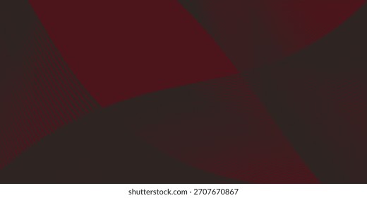 Onda suave preta abstrata sobre um fundo vermelho. Onda sonora dinâmica. Elemento de design. Ilustração vetorial. 