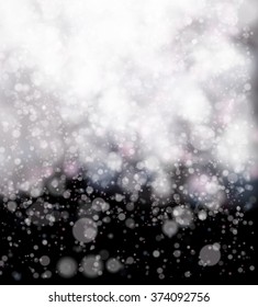 Abstract black soft bokeh background. Vector illustration