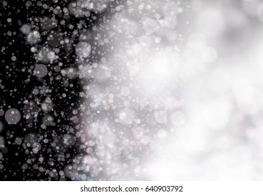 Abstract black soft bokeh background. Vector illustration