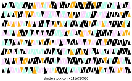 Abstract Black and soft color Triangle 