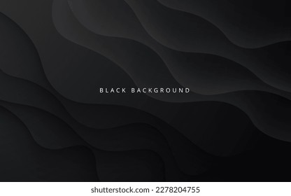 abstract black soft diagonal shape light and shadow wavy background. eps10 vector