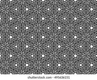 Abstract black sophisticated pattern for retro design