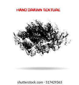 Abstract black sponge stains texture. Design for your brushes and grunge effects.