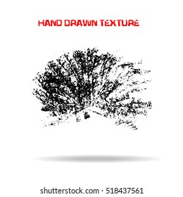 Abstract black sponge stains texture. Design for your brushes and grunge effects.