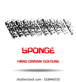 Abstract black sponge stains texture. Design for your brushes and grunge effects.