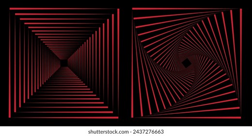 Abstract black square shape background. Modern minimal trendy shiny lines pattern