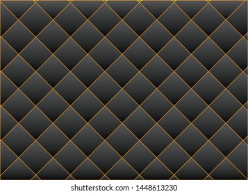 abstract black square with yellow line background