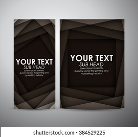 Abstract black squares. Graphics resources design template. Vector illustration