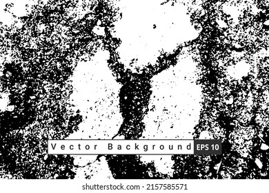 Abstract Black stamp distress rough vector background. Black grunge texture for background