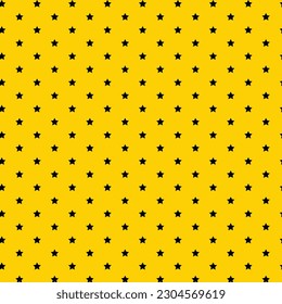 patrón abstracto de estrella negra con fondo amarillo.
