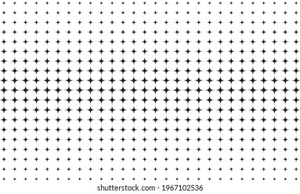Abstract Black Stars Pattern Stylish Design