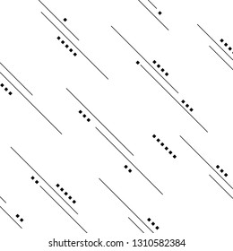 Abstract of black stripe line pattern with square geometric. vector eps10