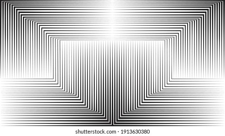 Abstract Black  Striped Background . Vector