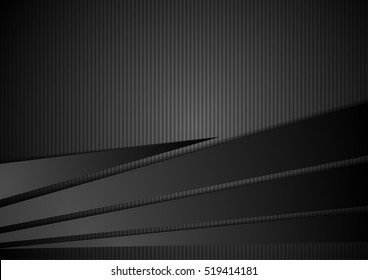 Abstract black striped corporate background. Vector design illustration
