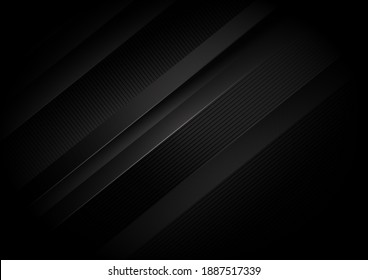 Abstract black stripes diagonal background. You can use for ad, poster, template, business presentation. Vector illustration
