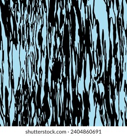 Abstract black stripes on a blue background