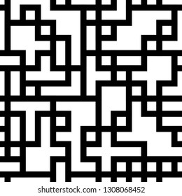 abstract black stripes seamless pattern