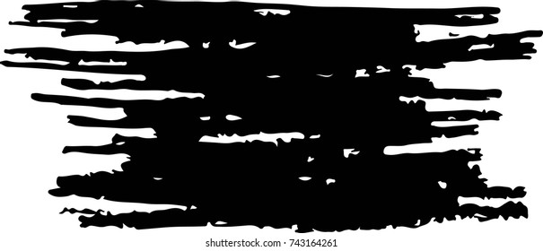 Abstract Black Stroke Vector Illustration